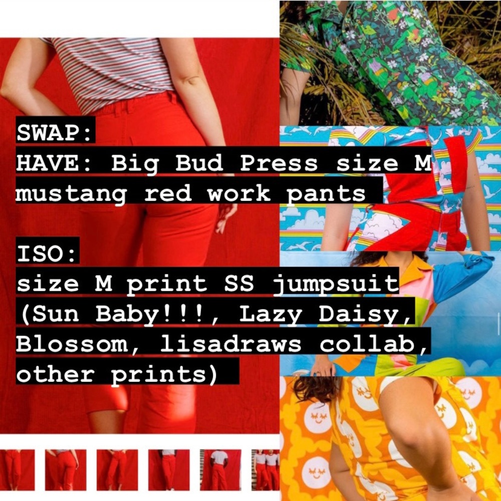 ISO/swap/trade: Big Bud Press SS jumpsuit size M